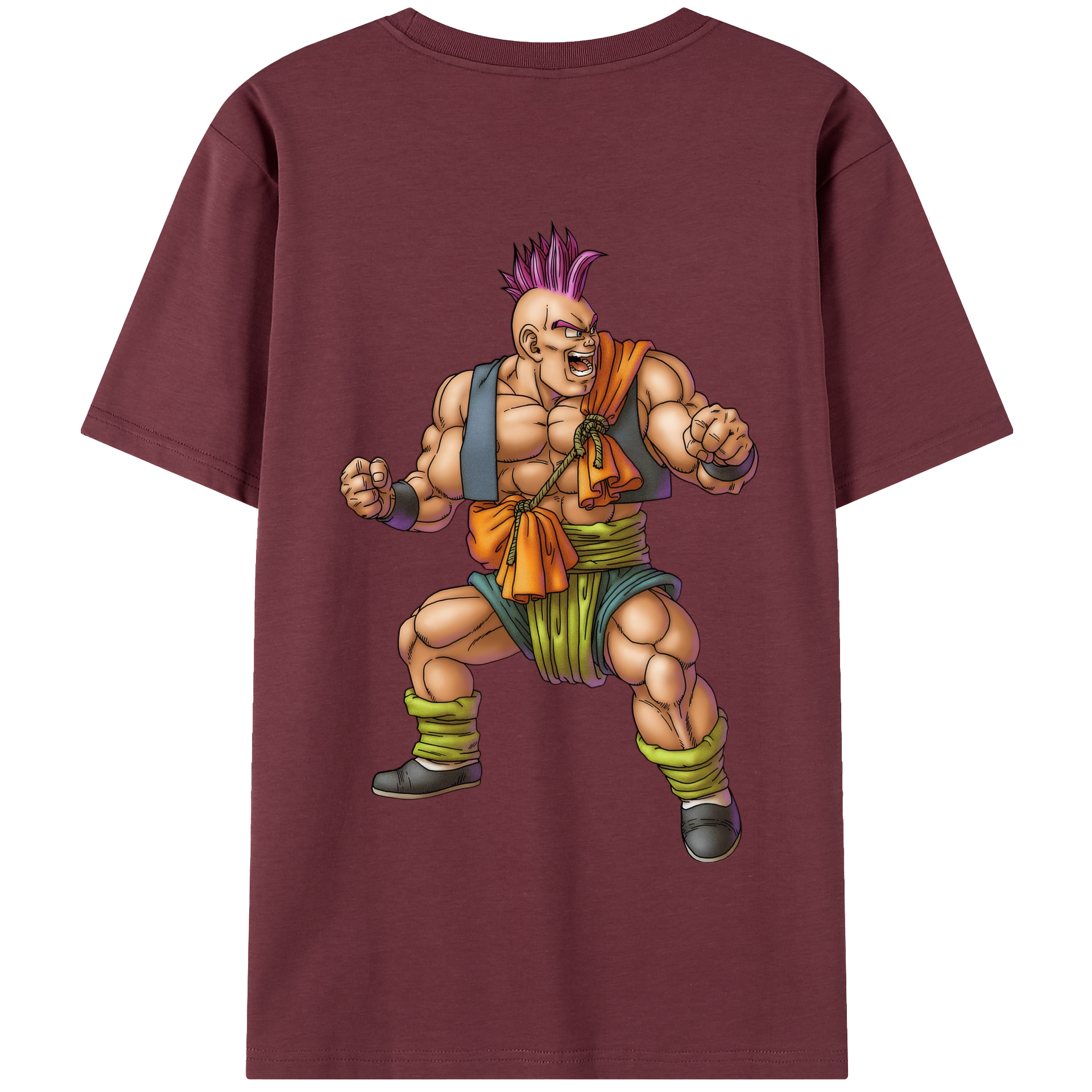 （画像用） ドラゴンクエスト Doragon Kuesuto Dragon Quest 綿100％半袖Tシャツ（背面プリント）